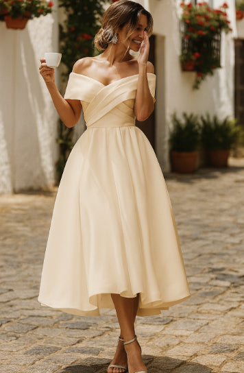 Vestido mujer midi elegante - Elara