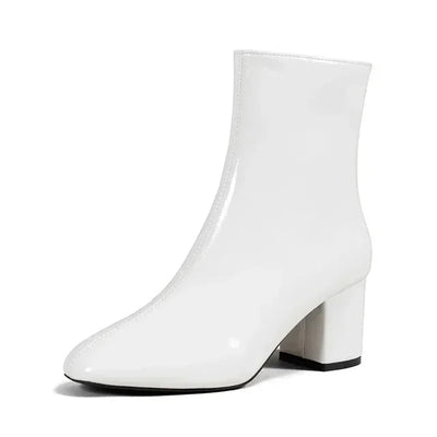 Botines mujer piel vegana tacon medio - Yiva