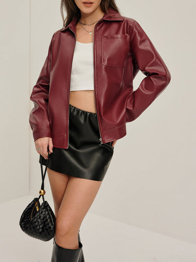 Elegante chaqueta de mujer con cremallera - Carolina