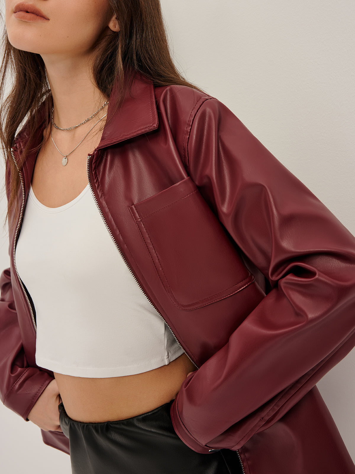 Elegante chaqueta de mujer con cremallera - Carolina