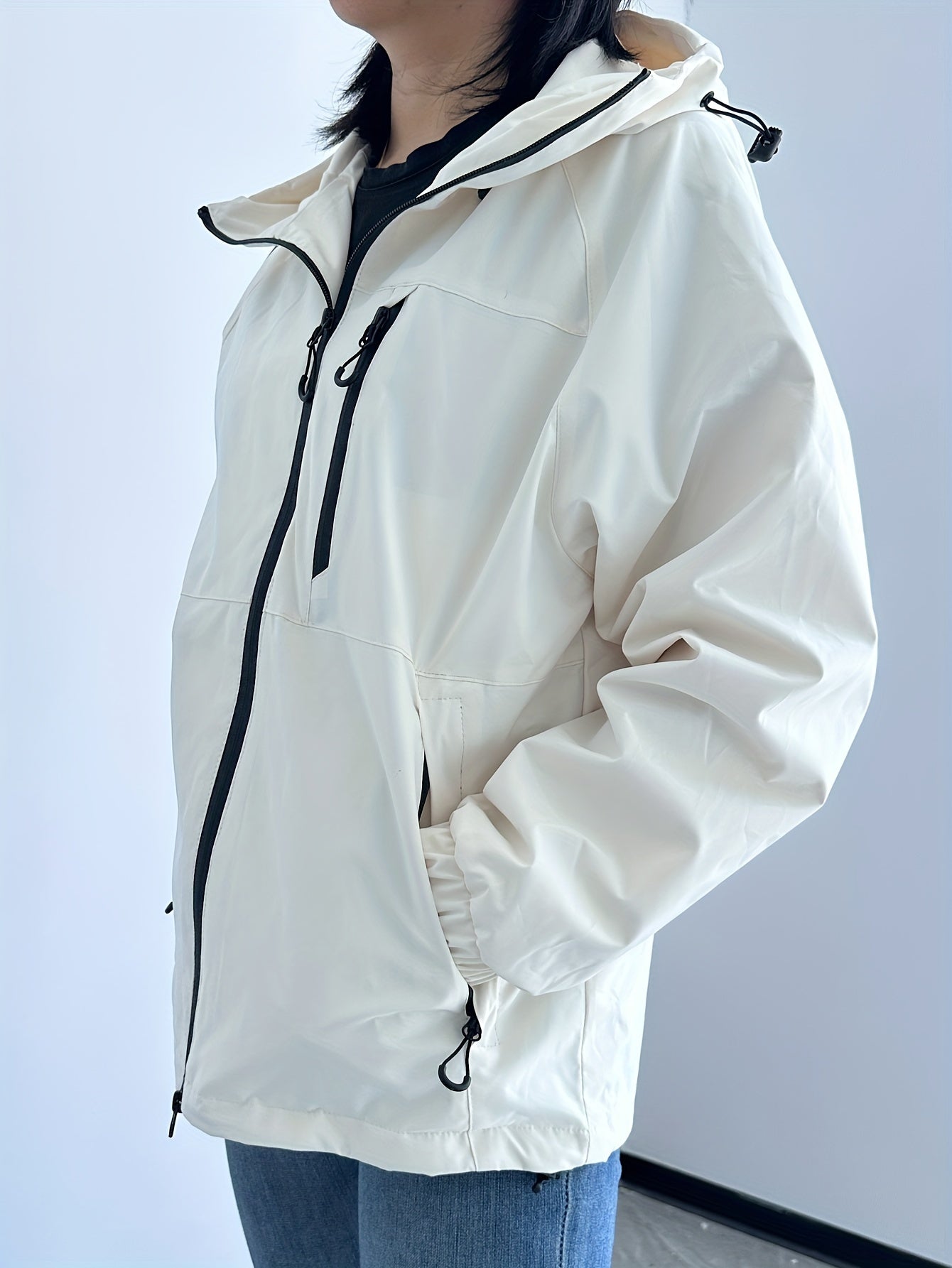 Chaqueta mujer impermeable ligera con capucha - Liv