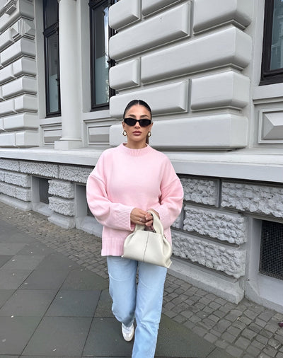 Sueter oversized mujer tejido suave estilo casual - Karina