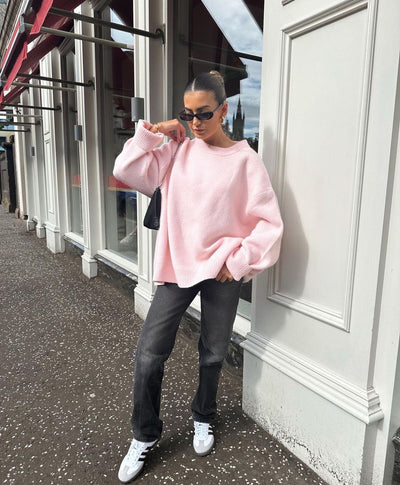 Sueter oversized mujer tejido suave estilo casual - Karina