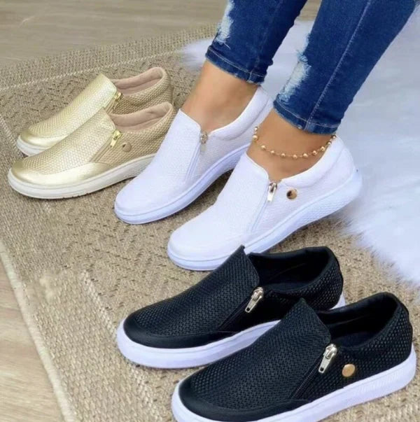 Jorana - Zapatos ortopédicos de mujer con plantilla blanda y suela antideslizante para uso diario