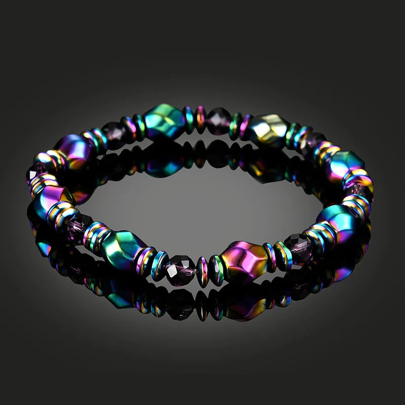 Pulsera cuentas metálicas energizantes diseño magnético - Eonix