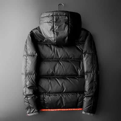 Chaqueta acolchada con capucha y forro contrastante - Mark