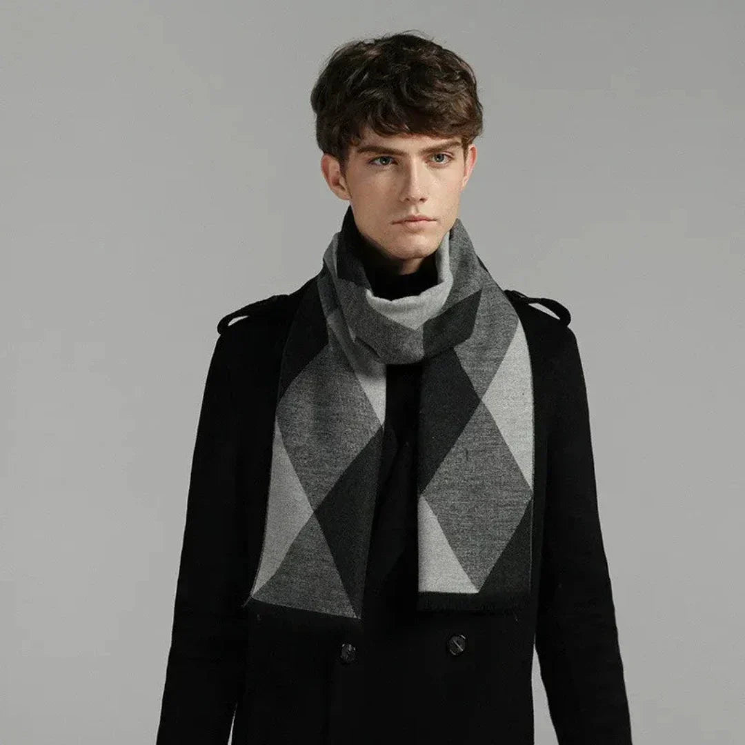 Elegante bufanda de invierno para hombre