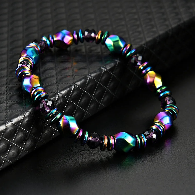 Pulsera cuentas metálicas energizantes diseño magnético - Eonix