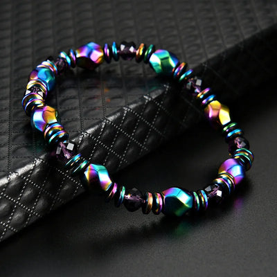Pulsera cuentas metálicas energizantes diseño magnético - Eonix