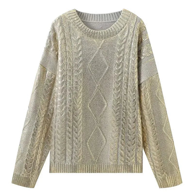 Clarina - Jersey de punto holgado con cable