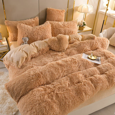 LuxLaken - Juego de cama 5 en 1 + almohada corazón de regalo