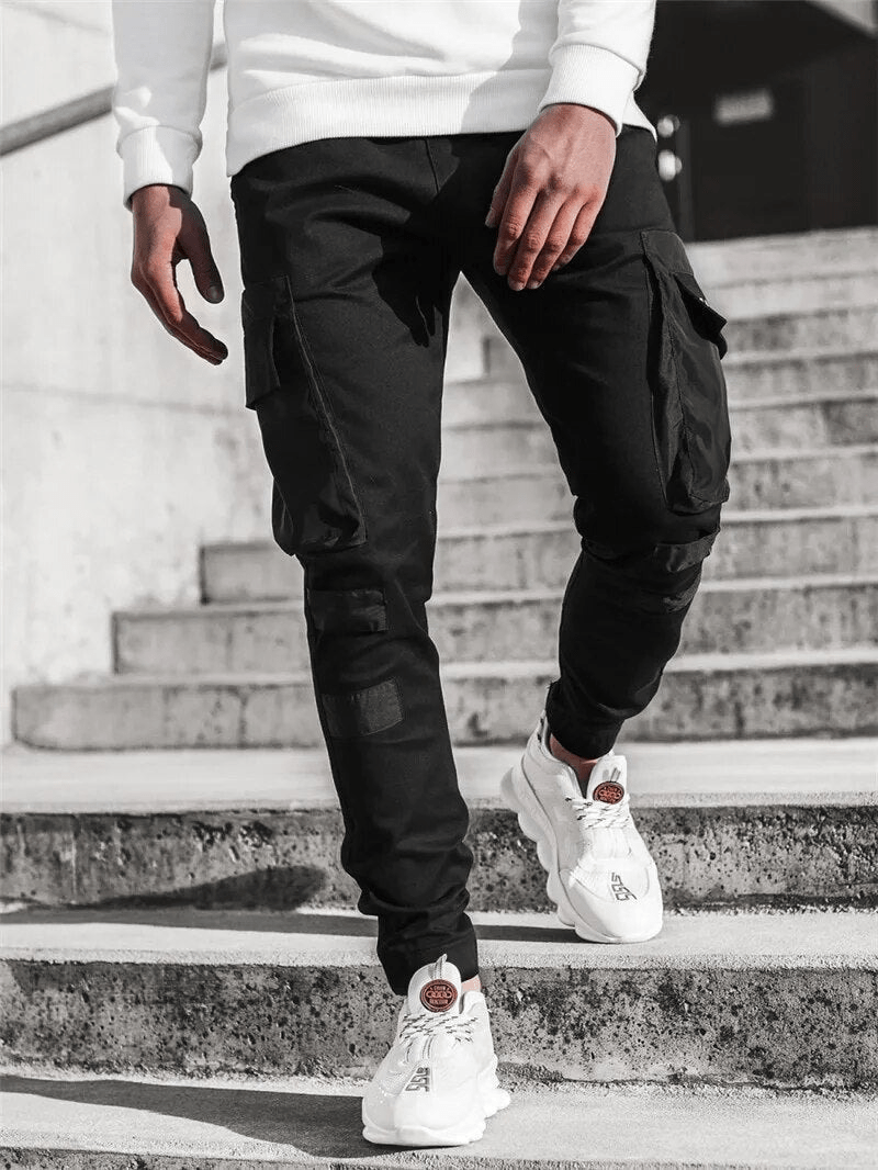 Pantalon jogger hombre con bolsillos cargo - Raiden