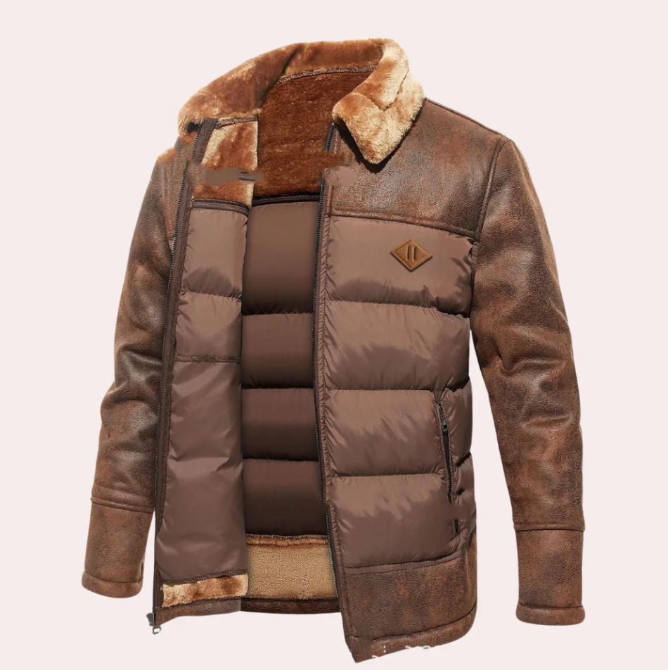 Chaqueta de invierno para hombre, acogedora y de gran calidad