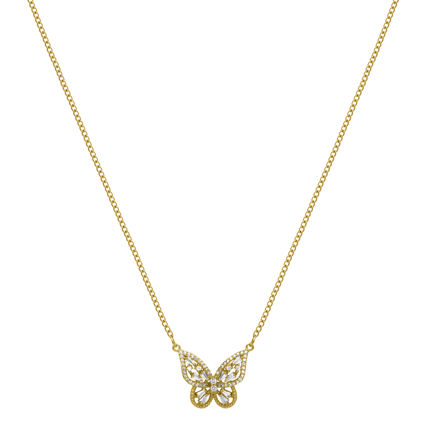 Fabulous Dream Collar Mariposa 14K bañado en Oro