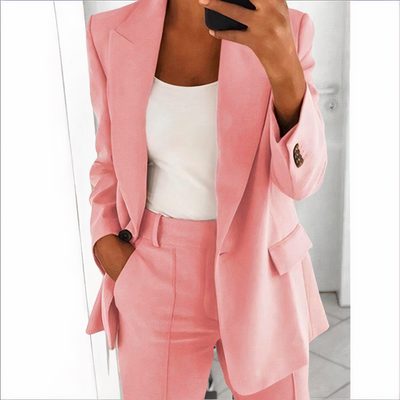 GRETCHEN - Conjunto de blazer con chaqueta y pantalón