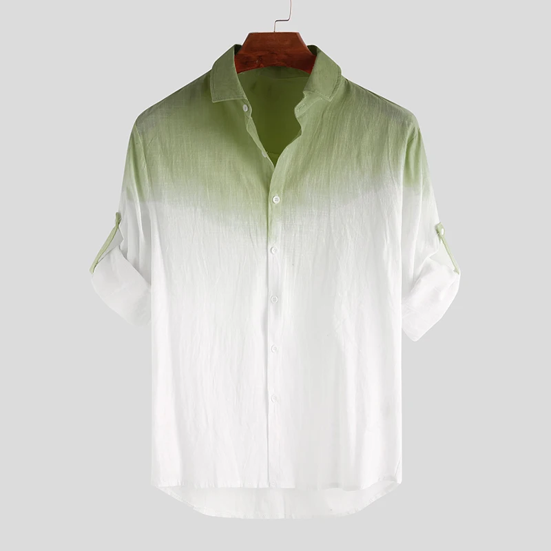 Camisa de Lino Premium Lucianno con Degradado