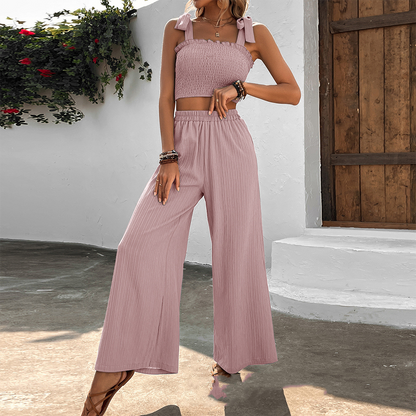 HALLE - Elegante conjunto de top y pantalón