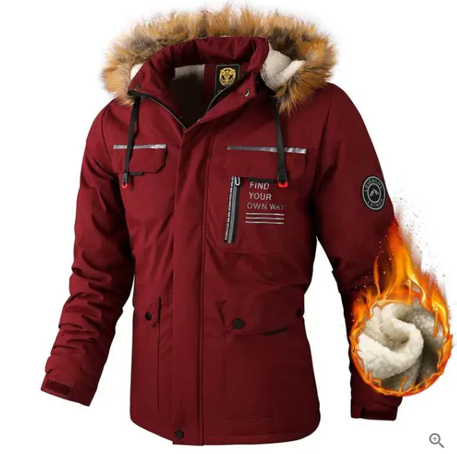 Chaqueta de invierno impermeable de alta calidad para hombre