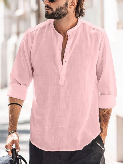 Camisa casual de algodón para hombre