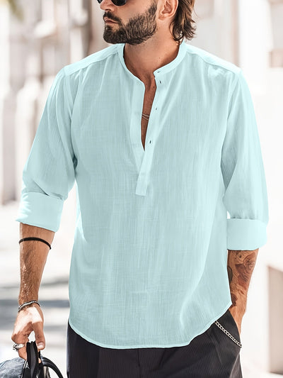 Camisa casual de algodón para hombre