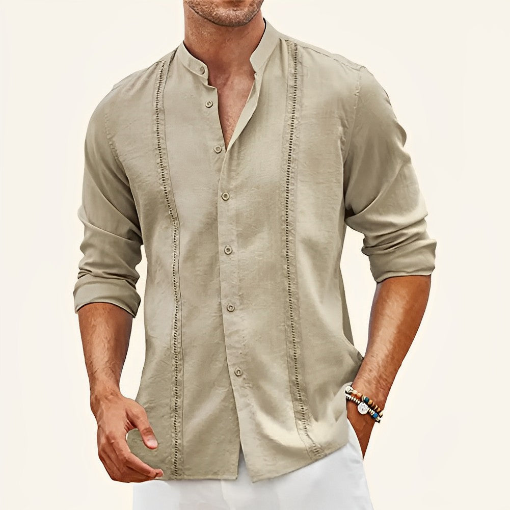 Toby - Camisa casual slim de lino