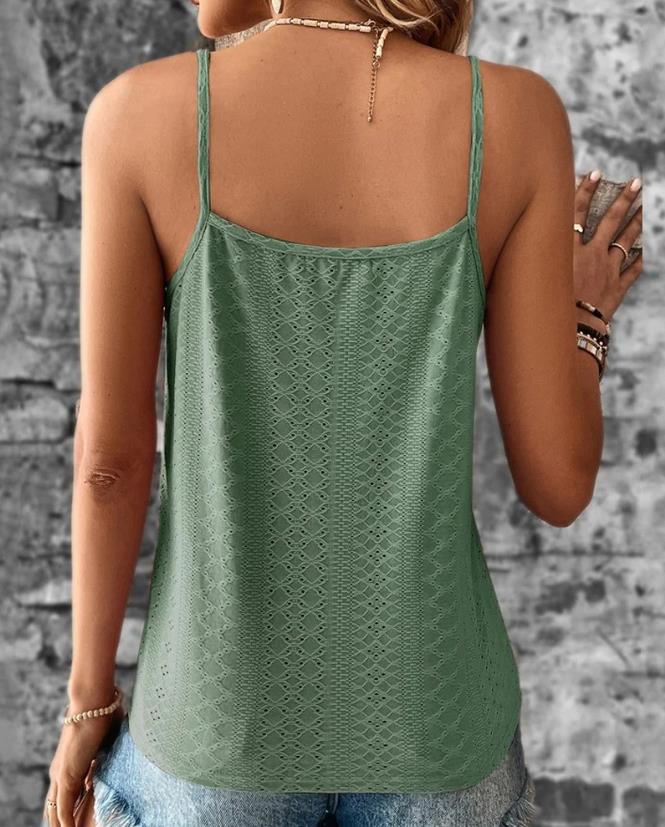 Emily - Top de encaje con cuello en V
