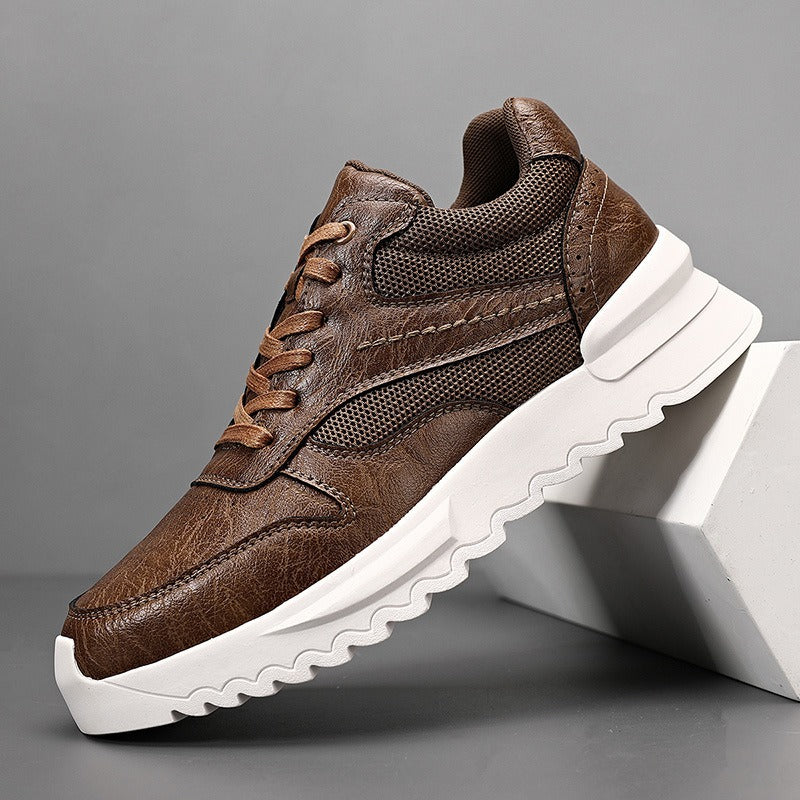 Zapatillas deportivas hombre cuero sintético suela gruesa - Mateo