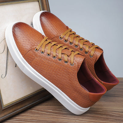 Zapatillas bajas para hombre de piel sintética grabada estilo casual - Álvaro