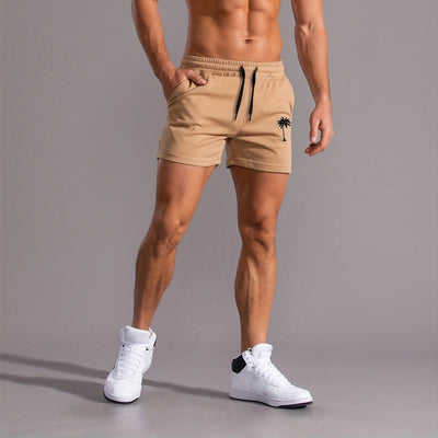 Pantalones cortos para hombre de algodón elástico con cintura ajustable - Marcos