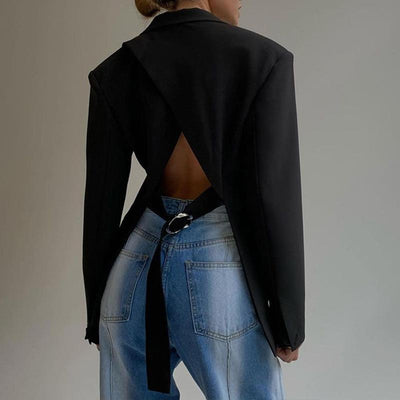 Blazer sin espalda para mujer - Carlotta