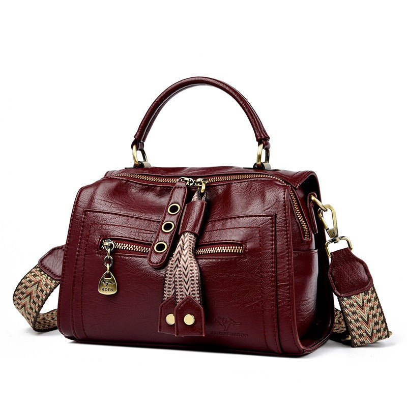 Bolso bandolera para mujer de cuero sintético con detalles metálicos - Juliette
