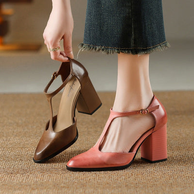 Zapatos de tacón para mujer diseño retro estilo Mary Jane - Mireille