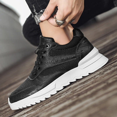 Zapatillas deportivas hombre cuero sintético suela gruesa - Mateo
