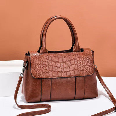 Bolso de mano para mujer efecto de piel grabada con estilo estructurado - Camila