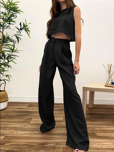 Esther - Conjunto de pantalón boho de dos piezas