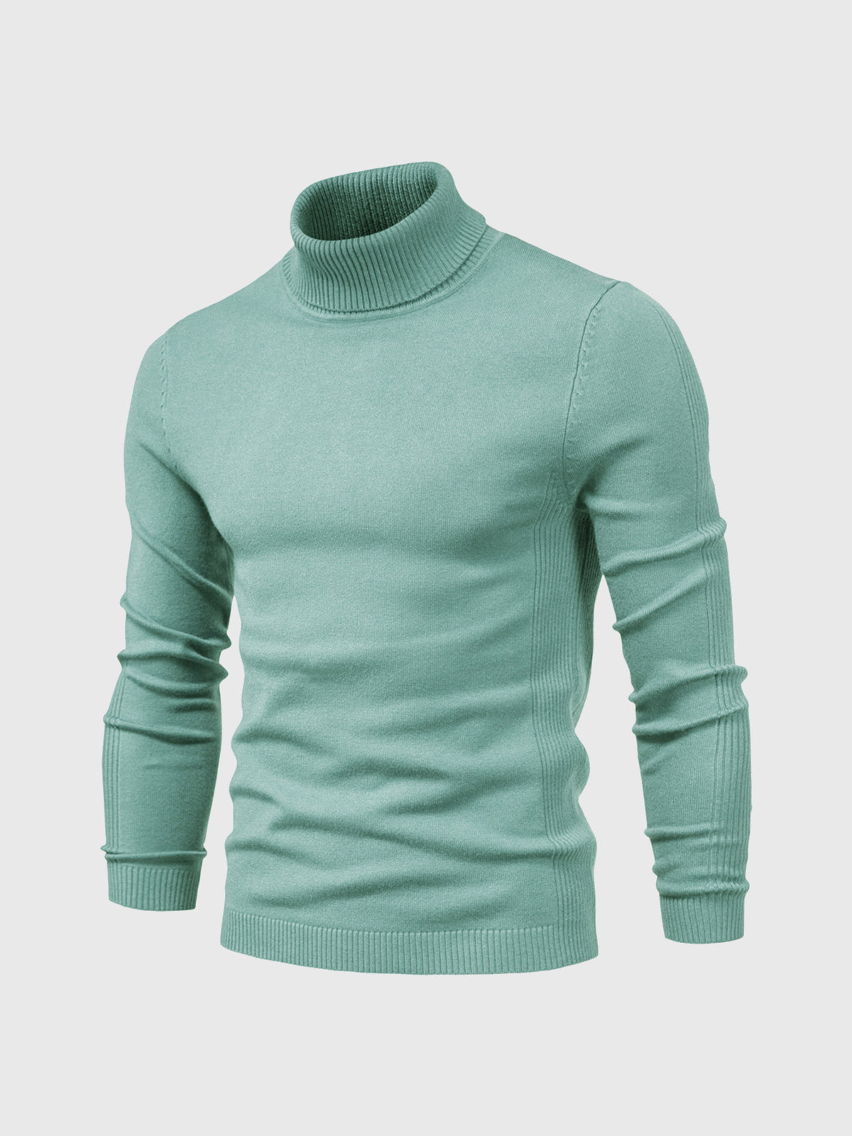 Jersey de cuello alto para hombre, lavable