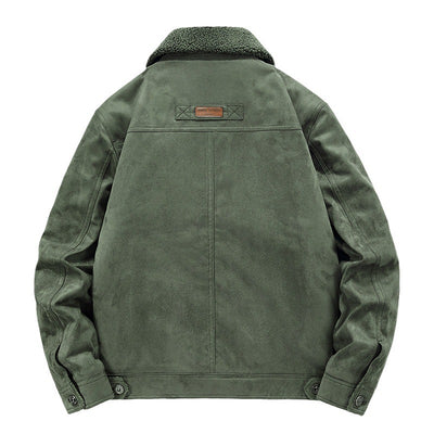 Cazadora tipo trucker para hombre con forro sherpa - Tavian