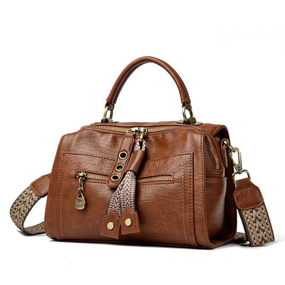 Bolso bandolera para mujer de cuero sintético con detalles metálicos - Juliette