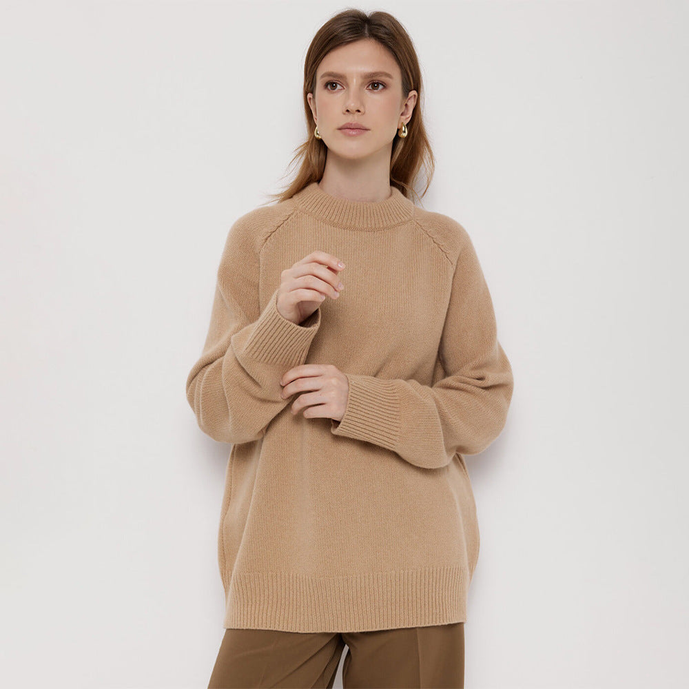 Jersey de punto para mujer de cuello redondo - Eveline