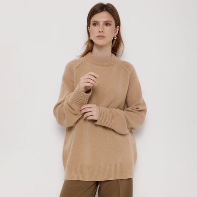 Jersey de punto para mujer de cuello redondo - Eveline