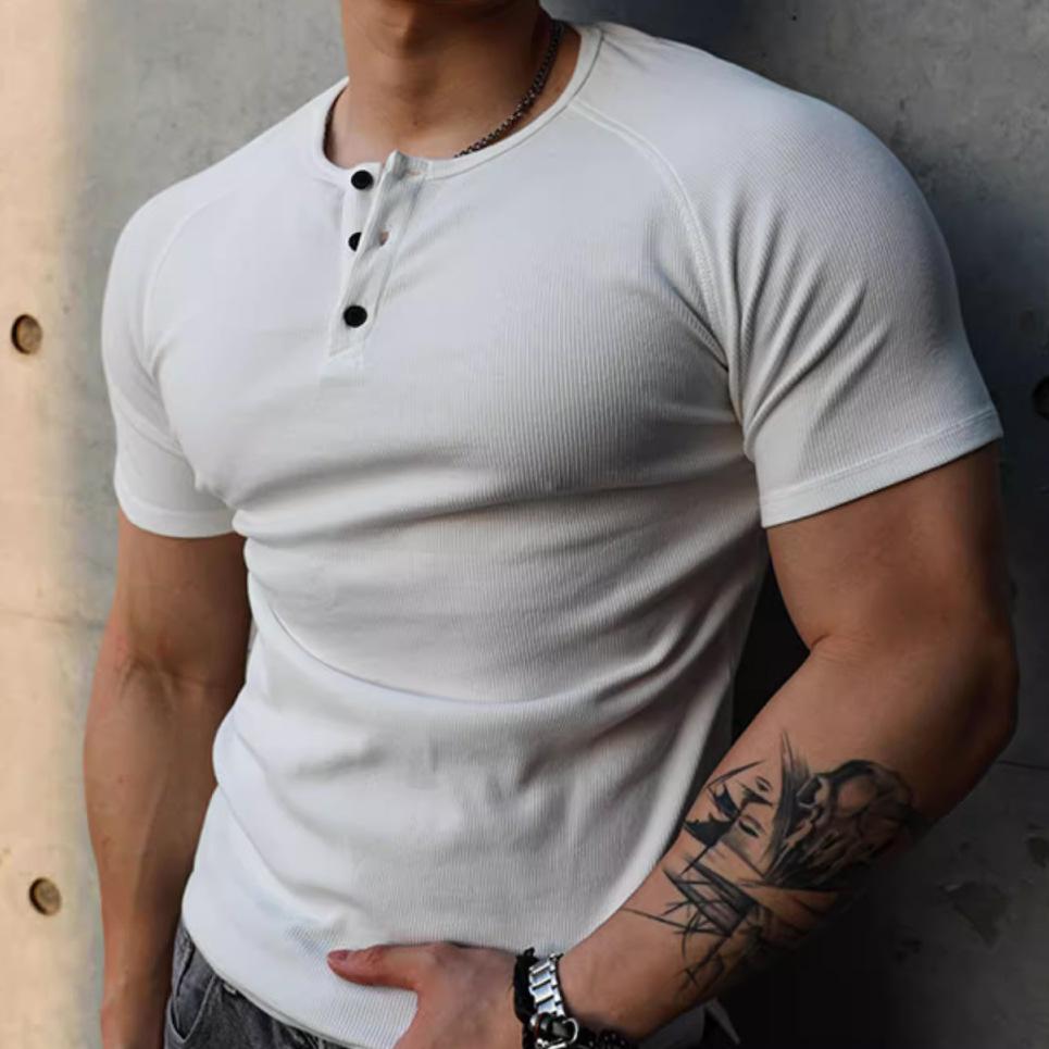 Camiseta Henley Ajustada Bryce