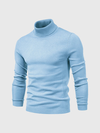 Jersey de cuello alto para hombre, lavable