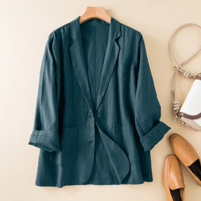 Blazer de lino claro - Amelie