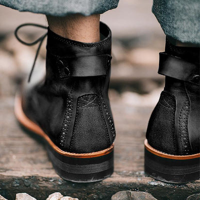 Botas de cuero para hombre estilo vintage - Xavi