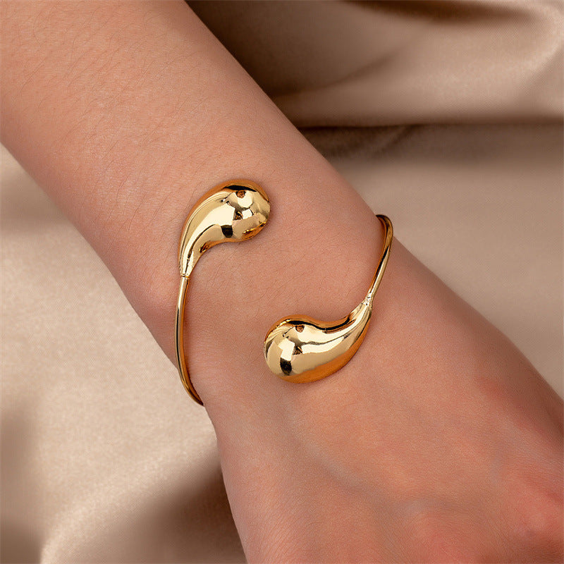 Pulsera mujer gota minimalista estilo brillante - Lunaria
