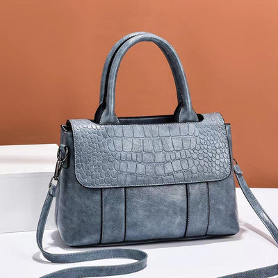 Bolso de mano para mujer efecto de piel grabada con estilo estructurado - Camila