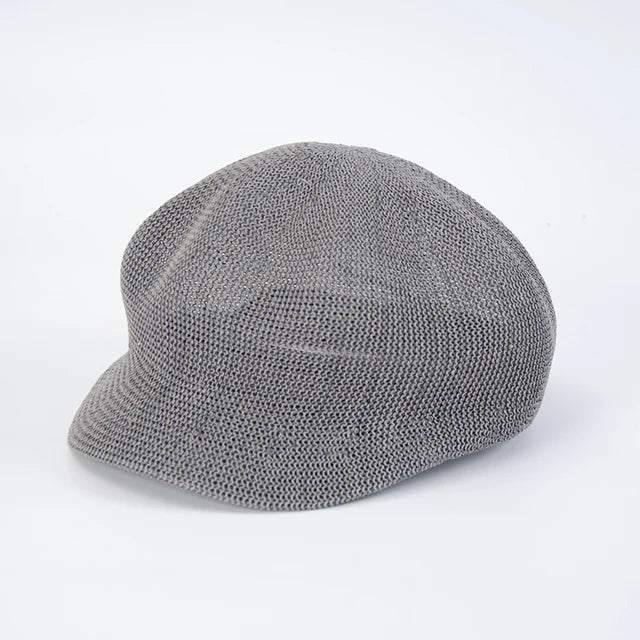 Sombrero de sol con boina octogonal para mujer
