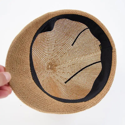 Sombrero de sol con boina octogonal para mujer