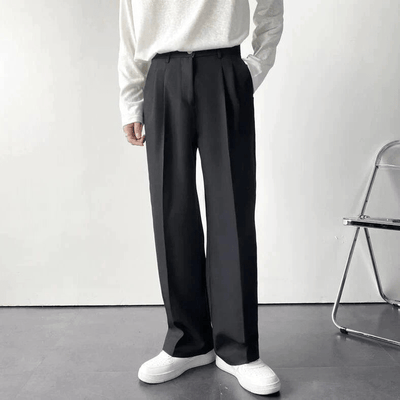 Pantalon hombre recto pinzado estilo elegante - Marcelo