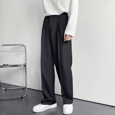 Pantalon hombre recto pinzado estilo elegante - Marcelo